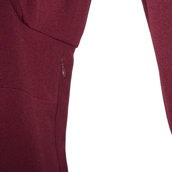 NEW NWT Katie May Surrender Draped Back Dress In Bordeaux - Picture 4 of 9